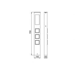 Albert 2-fach Steckdosensäule aus Edelstahl -Wegeleuchten Verkaufsladen 2fach steckdosensule aus edelstahl 149303 albert 692108