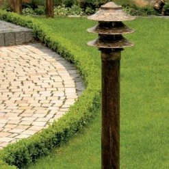 Robers Leuchten Außenleuchte Wegeleuchte im Asia-Style, Patina