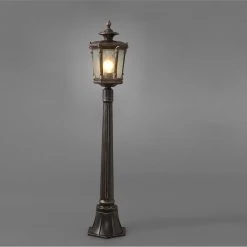 Nowodvorski Außenwegeleuchte Amur in Dunkelbraun