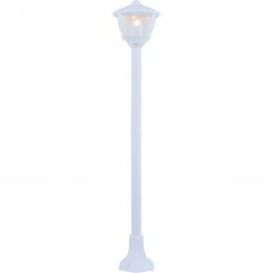 GLOBO E27 Sockelleuchte 100 cm hoch Wegeleuchte klar für Außen/Garten weiß IP44 -Wegeleuchten Verkaufsladen e27 sockelleuchte 100 hoch 31993aEcaIpLJiLw0fi1280x1280 globo 31993