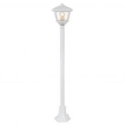 GLOBO E27 Sockelleuchte 100 cm hoch Wegeleuchte klar für Außen/Garten weiß IP44 -Wegeleuchten Verkaufsladen e27 sockelleuchte 100 hoch 31993c1280x1280 globo 31993