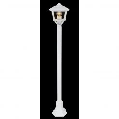 GLOBO E27 Sockelleuchte 100 cm hoch Wegeleuchte klar für Außen/Garten weiß IP44 -Wegeleuchten Verkaufsladen e27 sockelleuchte 100 hoch 31993cx1280x1280 globo 31993