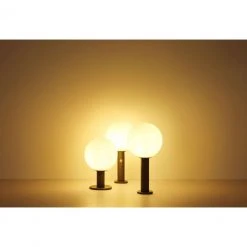 GLOBO E27 Sockelleuchte 100 cm Wegeleuchte aus Aluminiumdruckguss mit Glas kugel opal für Außen/Garten anthrazit ø 25 cm IP44 -Wegeleuchten Verkaufsladen e27 sockelleuchte 100 wegeleuchte 31863am11280x1280 globo 31863