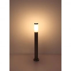 GLOBO E27 Sockelleuchte 80 cm hoch Wegeleuchte aus Edelstahl opal Außenleuchte ø 12.7 cm IP44 -Wegeleuchten Verkaufsladen e27 sockelleuchte hoch wegeleuchte 31588s1280x1280 globo 31588