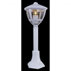 GLOBO E27 Sockelleuchte 50 cm hoch Wegeleuchte klar für Außen/Garten weiß IP44 -Wegeleuchten Verkaufsladen e27 sockelleuchte hoch wegeleuchte 31992ax1280x1280 globo 31992
