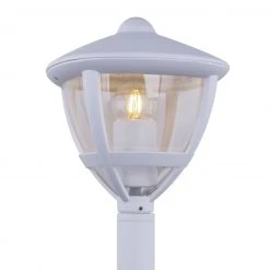 GLOBO E27 Sockelleuchte 50 cm hoch Wegeleuchte klar für Außen/Garten weiß IP44 -Wegeleuchten Verkaufsladen e27 sockelleuchte hoch wegeleuchte 31992e1280x1280 globo 31992