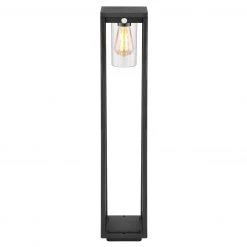 GLOBO E27 Sockelleuchte mit Bewegungsmelder aus Aluminiumdruckguss klar 80 cm Laterne für Außen/Garten matt schwarz IP44 -Wegeleuchten Verkaufsladen e27 sockelleuchte mit bewegungsmelder 3135S3Sc1280x1280 globo 3135s3s