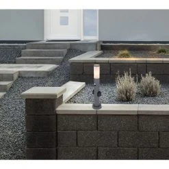 GLOBO E27 Sockelleuchte mit Bewegungsmelder und 2 Steckdosen Wegeleuchte 60 cm aus Edelstahl mit 3 Einstellungen anthrazit ø 13.1 cm IP44 -Wegeleuchten Verkaufsladen e27 sockelleuchte mit bewegungsmelder 3158AKSam1280x1280 globo 3158aks