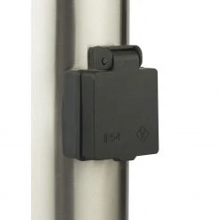 GLOBO E27 Sockelleuchte mit Bewegungsmelder und 2 Steckdosen Wegeleuchte 110 cm aus Edelstahl mit 3 Einstellungen ø 13.1 cm IP44 -Wegeleuchten Verkaufsladen e27 sockelleuchte mit bewegungsmelder 3159KSee1280x1280 globo 3159ks