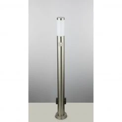 GLOBO E27 Sockelleuchte mit Bewegungsmelder und 2 Steckdosen Wegeleuchte 110 cm aus Edelstahl mit 3 Einstellungen ø 13.1 cm IP44 -Wegeleuchten Verkaufsladen e27 sockelleuchte mit bewegungsmelder 3159KSu1280x1280 globo 3159ks