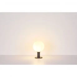 GLOBO E27 Sockelleuchte mit Bewegungsmelder 50 cm Wegeleuchte aus Aluminiumdruckguss mit Glas kugel opal für Außen/Garten anthrazit ø 25 cm IP44 -Wegeleuchten Verkaufsladen e27 sockelleuchte mit bewegungsmelder 31862St1280x1280 globo 31862s