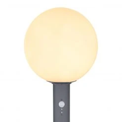 GLOBO E27 Sockelleuchte mit Bewegungsmelder 100 cm Wegeleuchte aus Aluminiumdruckguss mit Glas kugel opal für Außen/Garten anthrazit ø 25 cm IP44 -Wegeleuchten Verkaufsladen e27 sockelleuchte mit bewegungsmelder 31863Se1280x1280 globo 31863s