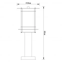 GLOBO E27 Sockelleuchte Wegeleuchte aus Edelstahl und Polycarbonat klar Sockel Außenlampe 45 cm ø 19 cm IP44 -Wegeleuchten Verkaufsladen e27 sockelleuchte wegeleuchte aus 3153zld1280x1280 globo 3153