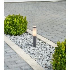 GLOBO E27 Sockelleuchte 45 cm Wegeleuchte aus Edelstahl opal Sockel Außenwandlampe anthrazit für Außen/Garten ø 12.7 cm IP44 -Wegeleuchten Verkaufsladen e27 sockelleuchte wegeleuchte aus 3158Aam1280x1280 globo 3158a