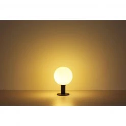 GLOBO E27 Sockelleuchte 38 cm Wegeleuchte aus Aluminiumdruckguss mit Glas kugel opal für Außen/Garten anthrazit ø 25 cm IP44 -Wegeleuchten Verkaufsladen e27 sockelleuchte wegeleuchte aus 31861s1280x1280 globo 31861