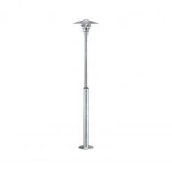 Nordlux E27 Sockelleuchte Wegeleuchte Standleuchte aus Glas und Verzinkter Stahl klar Parallelschaltung Möglich Außenstehlampe Verzinkt für Außen/Garten ø 39 cm IP54