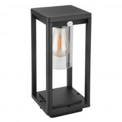 GLOBO E27 Tischleuchte mit Bewegungsmelder aus Aluminiumdruckguss klar 35 cm Laterne für Außen/Garten matt schwarz IP44 -Wegeleuchten Verkaufsladen e27 tischleuchte mit bewegungsmelder 3135S1Sb1280x1280 globo 3135s1s