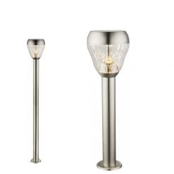 GLOBO Effiziente LED Wegeleuchte Monte Edelstahl