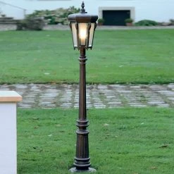 Robers Leuchten Gartenlaterne Wegeleuchte in Eisen natur Schmiedeeisen