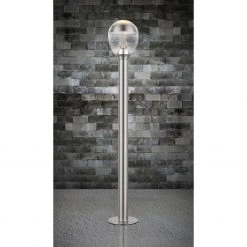 GLOBO LED Sockelleuchte 100 cm Wegeleuchte aus Edelstahl klar satiniert gerade auch mit LEDs für Außen/Garten ø 15 cm IP44 -Wegeleuchten Verkaufsladen led sockelleuchte 100 wegeleuchte 34252am1Bt6dMjfTCHTB1280x1280 globo 34252