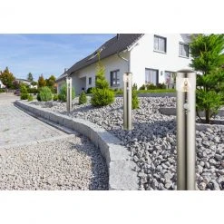 GLOBO LED Sockelleuchte 50 cm Wegeleuchte mit Bewegungsmelder aus Edelstahl klar rund für Außen/Garten ø 11.8 cm IP44 -Wegeleuchten Verkaufsladen led sockelleuchte wegeleuchte mit 34207Sam1280x1280 globo 34207s