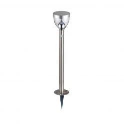 GLOBO LED Solarleuchte Sockelleuchte mit Bewegungsmelder mit Erdspitz 95 cm Außenleuchte aus Edelstahl mit 3-Einstellungen 70-350-550lm und Akku 3000K IP44