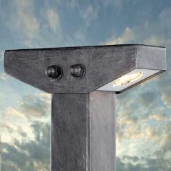 Robers Leuchten LED Wegeleuchte 2-flammig, handgeschmiedet, Eisen-natur