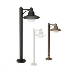 Albert Pollerleuchte im Landhausstil, 3 Farben
