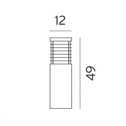 Norlys Pollerleuchte in Schwarz - eckig - Höhe 49cm - mit E27 Sockel -Wegeleuchten Verkaufsladen pollerleuchte schwarzeckigh49cmmit e27 sockel 157181 norlys 295sv