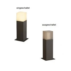 SLV S.L.V. Pollerleuchte mit grauer Rauchglasoptik -Wegeleuchten Verkaufsladen slpollerleuchte mit grauer rauchglasoptik 806991 slv 231215