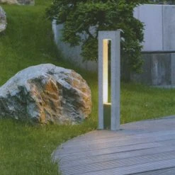 SLV S.L.V. Steinleuchte-Wegeleuchte aus dem Naturprodukt Granit, IP44