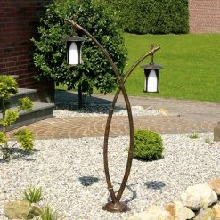 Robers Leuchten Wegeleuchte antik, Schmiedeeisen mit Patina H:170cm