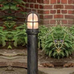 Robers Leuchten Wegeleuchte handgefertigt mit Eisen-natur-Lackierung, Höhe 110cm