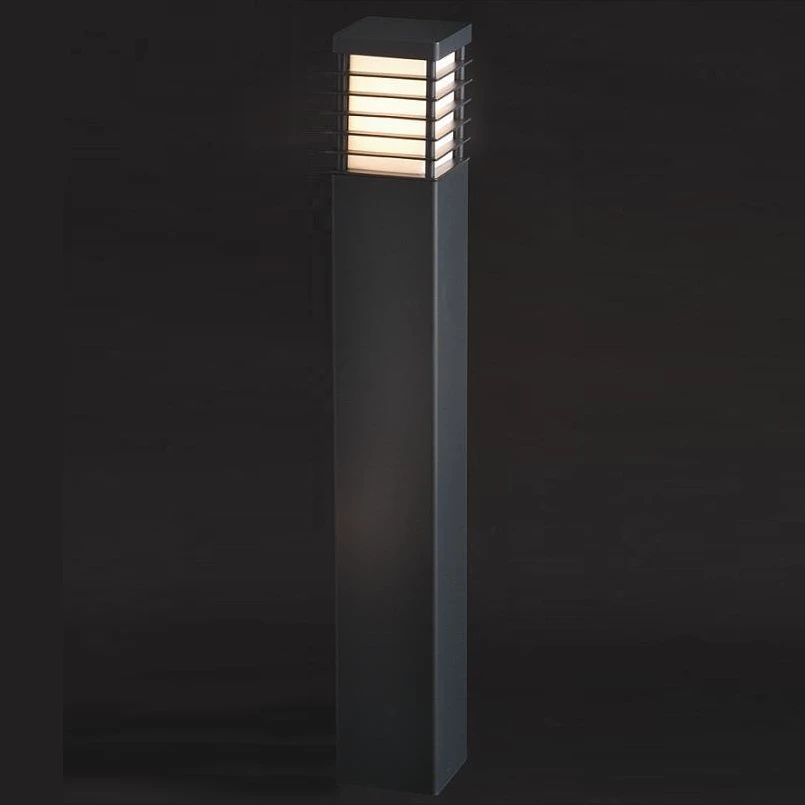 Norlys Wegeleuchte in schwarz - eckig - Höhe 85cm - mit E27 Sockel 4 Norlys Wegeleuchte in schwarz - eckig - Höhe 85cm - mit E27 Sockel – Bild 2