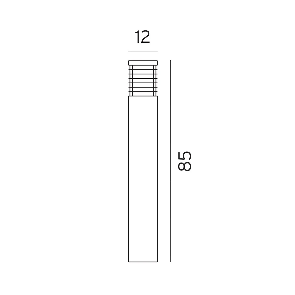 Norlys Wegeleuchte in schwarz - eckig - Höhe 85cm - mit E27 Sockel 6 Norlys Wegeleuchte in schwarz - eckig - Höhe 85cm - mit E27 Sockel – Bild 4