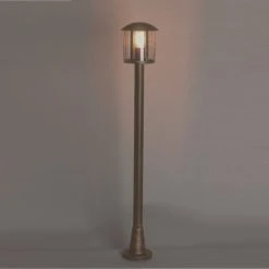 Albert Wegeleuchte, Aluminiumguss, braun-messing, Höhe 116cm -Wegeleuchten Verkaufsladen wegeleuchtealuminiumgussbraunmessingh116cm 642772 albert 654139