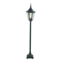 Norlys Wegeleuchte, Laternenoptik, schwarz, Höhe 126cm